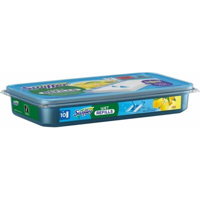 Swiffer Vochtige Vloerdoekjes Citrus Fresh - 12 x 10 stuks - Voordeelverpakking Swiffer Vochtige Vloerdoekjes Citrus Fresh - 12 x 10 stuks - Voordeelverpakking