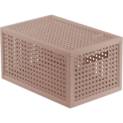 Curver Kaya opbergmand - 7 liter - 18,8 x 30 x 15,4 cm - warm taupe - premium opbergoplossing, duurzaam kunststof, moderne huisorganisatie Curver Kaya opbergmand - 7 liter - 18,8 x 30 x 15,4 cm - warm taupe - premium opbergoplossing, duurzaam kunststof, moderne huisorganisatie
