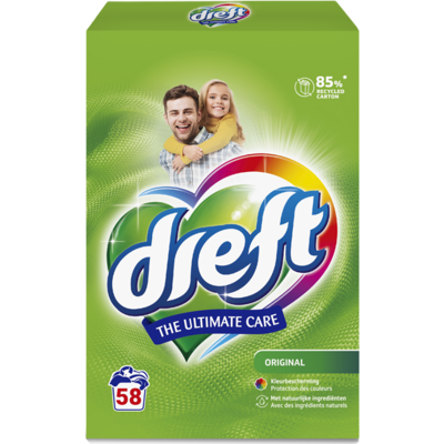 Dreft Poederwasmiddel Colour 58 stuks Dreft Poederwasmiddel Colour 58 stuks