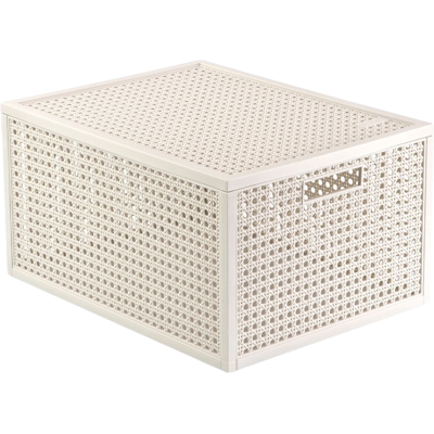 Curver Kaya opbergmand - 20 L - 37,6 x 30 x 20,7 cm - Wit - Premium opbergoplossing, duurzaam kunststof, moderne woonopberg Curver Kaya opbergmand - 20 L - 37,6 x 30 x 20,7 cm - Wit - Premium opbergoplossing, duurzaam kunststof, moderne woonopberg