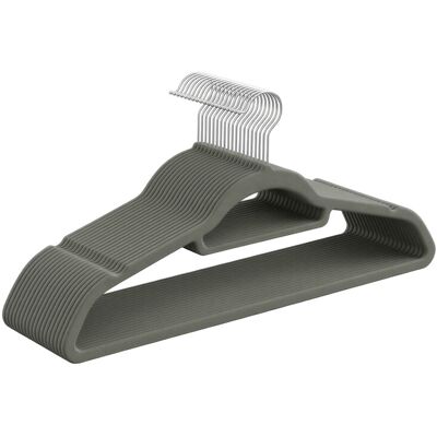 Ochama Set van 20 fluwelen kledinghangers met roségouden 360° draaibare haak, antislip fluwelen oppervlak met schoudergroeven voor betere kledingbevestiging, slank ruimtebesparend profiel 42,7x22x0,6cm, ideaal voor jassen, jurken, broeken, stropdassen, sj Ochama Set van 20 fluwelen kledinghangers met roségouden 360° draaibare haak, antislip fluwelen oppervlak met schoudergroeven voor betere kledingbevestiging, slank ruimtebesparend profiel 42,7x22x0,6cm, ideaal voor jassen, jurken, broeken, stropdassen, sj