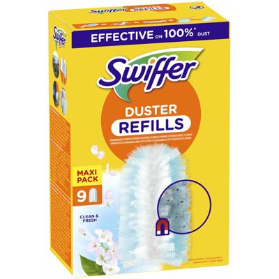Swiffer Duster Navullingen Schoon en Fris - 6 x 9 stuks - Voordeelverpakking Swiffer Duster Navullingen Schoon en Fris - 6 x 9 stuks - Voordeelverpakking