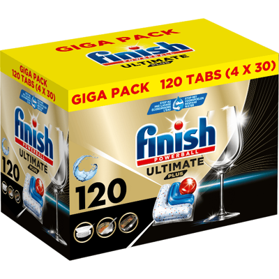 Finish Ultimate Plus All in One regular vaatwastabletten - 120 capsules Finish Ultimate Plus All in One regular vaatwastabletten - 120 capsules
