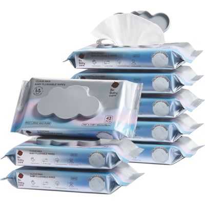 Bc Babycare doorspoelbare toiletdoekjes, 8 × 42 = 336 doekjes Bc Babycare doorspoelbare toiletdoekjes, 8 × 42 = 336 doekjes