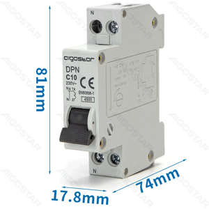 Aigostar 25A 2P 30mA RCD - Binnenbescherming Aigostar 25A 2P 30mA RCD - Binnenbescherming