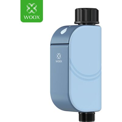 WOOX Slimme Besproeiingstimer R2604 Blauw WiFi 6 802.11ax 2,4 GHz BLE 5.4 IP65 Buiten Tuin Besproeiingscontroller Bistabiel Elektromagnetisch Ventiel 4x AA Batterij 1,5 Jaar Levensduur 20 Onafhankelijke Plannen Regenvertraging Kinderslot Alexa Google Assi WOOX Slimme Besproeiingstimer R2604 Blauw WiFi 6 802.11ax 2,4 GHz BLE 5.4 IP65 Buiten Tuin Besproeiingscontroller Bistabiel Elektromagnetisch Ventiel 4x AA Batterij 1,5 Jaar Levensduur 20 Onafhankelijke Plannen Regenvertraging Kinderslot Alexa Google Assi
