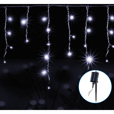 Aigostar SunGlow Wave - IJspegel lichtslinger op zonne-energie - 100 LED, 8 modi, IP65, 12 u gebruikstijd (in kou) Aigostar SunGlow Wave - IJspegel lichtslinger op zonne-energie - 100 LED, 8 modi, IP65, 12 u gebruikstijd (in kou)