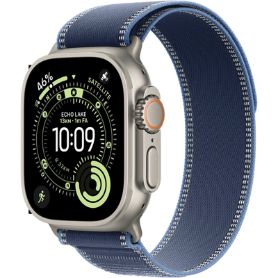 Apple Watch Ultra 3, Trail Loop M/L, Titanium (Blauw) Apple Watch Ultra 3, Trail Loop M/L, Titanium (Blauw)