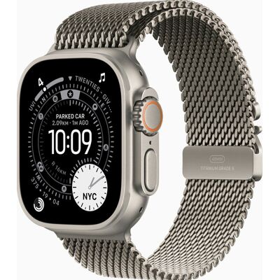 Apple Watch Ultra 3, Milanees Bandje L, Titanium (Titanium) Apple Watch Ultra 3, Milanees Bandje L, Titanium (Titanium)