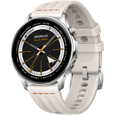 OnePlus Watch Lite 45 mm bluetooth zilver (zilver staal) OnePlus Watch Lite 45 mm bluetooth zilver (zilver staal)