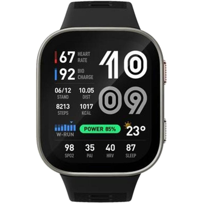Amazfit Bip Max 50 mm Smartwatch, 2,07 inch AMOLED-display, 20 dagen batterijduur, GPS, 4 GB geheugen, Offline kaarten, Fitness tracker, Hybride training, 150+ sportmodi, HYROX-modus, 5 ATM voor Android, Zilver Amazfit Bip Max 50 mm Smartwatch, 2,07 inch AMOLED-display, 20 dagen batterijduur, GPS, 4 GB geheugen, Offline kaarten, Fitness tracker, Hybride training, 150+ sportmodi, HYROX-modus, 5 ATM voor Android, Zilver
