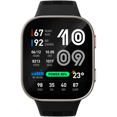 Amazfit Bip Max 50 mm Smartwatch, 2,07 inch AMOLED-display, 20 dagen batterijduur, GPS, 4 GB geheugen, Offline kaarten, Fitness tracker, Hybride training, 150+ sportmodi, HYROX-modus, 5 ATM voor Android, Zilver Amazfit Bip Max 50 mm Smartwatch, 2,07 inch AMOLED-display, 20 dagen batterijduur, GPS, 4 GB geheugen, Offline kaarten, Fitness tracker, Hybride training, 150+ sportmodi, HYROX-modus, 5 ATM voor Android, Zilver