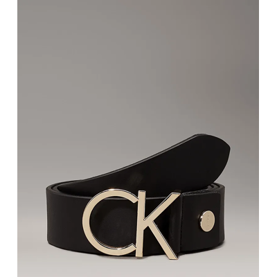 Calvin Klein lederen logo riem - zwart 90 cm Calvin Klein lederen logo riem - zwart 90 cm