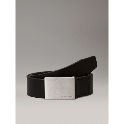Calvin Klein Formal Plaque riem 3,5 cm zwart heren 100 Calvin Klein Formal Plaque riem 3,5 cm zwart heren 100