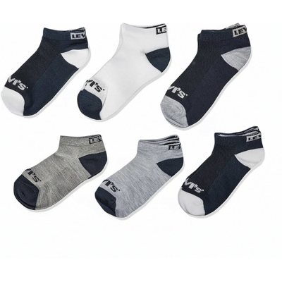 Levis Levi's kinderkousen LHN BOX TAB laag uitgesneden 6-pack donkerblauw 5 Levis Levi's kinderkousen LHN BOX TAB laag uitgesneden 6-pack donkerblauw 5