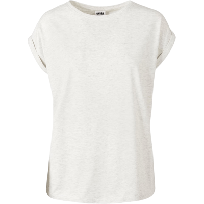 Urban Classics Dames extra lange schouder T-shirt lichtgrijs XL Urban Classics Dames extra lange schouder T-shirt lichtgrijs XL