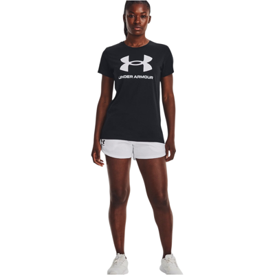 Under Armour Dames T-shirt Korte Mouwen Zwart Sportstyle Collectie L 2 Under Armour Dames T-shirt Korte Mouwen Zwart Sportstyle Collectie L 2