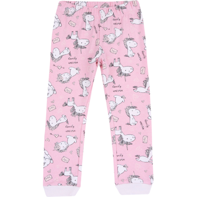 Chicco broek 122 - roze met print Chicco broek 122 - roze met print