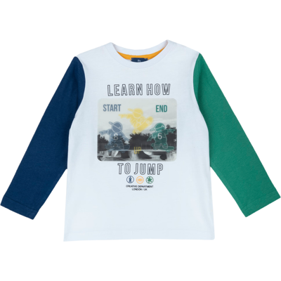 CHICCO longsleeve T-shirt, maat M/L, 110, wit CHICCO longsleeve T-shirt, maat M/L, 110, wit