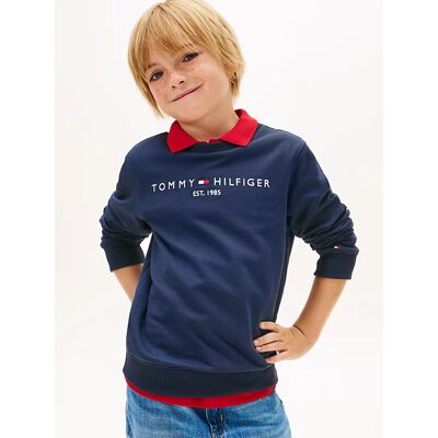 Tommy Hilfiger Essential sweatshirt kinderen genderinclusief schemering marineblauw 4 Tommy Hilfiger Essential sweatshirt kinderen genderinclusief schemering marineblauw 4