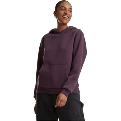 Urban Classics Dames donzige hoody met fleecedesign - Plum Purple S Urban Classics Dames donzige hoody met fleecedesign - Plum Purple S