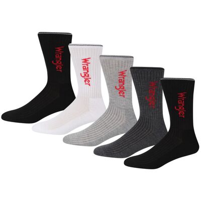 WRANGLER sportsocks - PAGE / BLACK / white/grey gemêleerd / charcoal gemêleerd - 43-46 WRANGLER sportsocks - PAGE / BLACK / white/grey gemêleerd / charcoal gemêleerd - 43-46