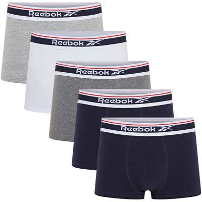 Reebok Jay sportbroekjes - Navy/Donkergrijs gemêleerd/Wit/Grijs gemêleerd - maat S Reebok Jay sportbroekjes - Navy/Donkergrijs gemêleerd/Wit/Grijs gemêleerd - maat S