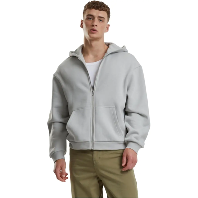 Urban Classics zachte ziphoodie van sweat- en fleecestof - lichte asfalt L Urban Classics zachte ziphoodie van sweat- en fleecestof - lichte asfalt L