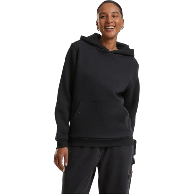 Urban Classics dames donzige sweat- en fleecestof sweathoody - zwart, maat L Urban Classics dames donzige sweat- en fleecestof sweathoody - zwart, maat L