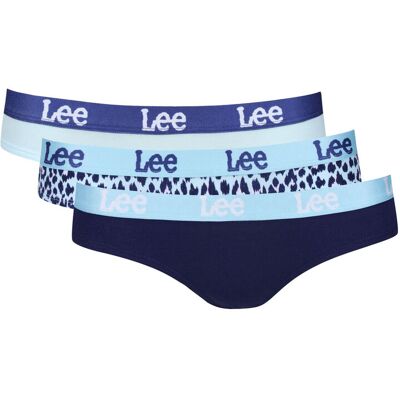 LEE BRIEFS LAURA-SOFT softblauw / dierentijdprint / imperiale marineblauw - M LEE BRIEFS LAURA-SOFT softblauw / dierentijdprint / imperiale marineblauw - M