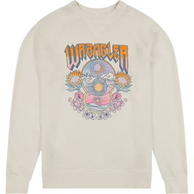 WRANGLER CREW SWEATSHIRT VINTAGE WIT, 3XL XS WRANGLER CREW SWEATSHIRT VINTAGE WIT, 3XL XS