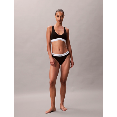 Calvin Klein tanga - Icon cotton modal - zwart XL Calvin Klein tanga - Icon cotton modal - zwart XL