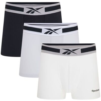 Reebok RBK sportboxershorts MED HINLO-GREY/WHITE/BLACK - XL Reebok RBK sportboxershorts MED HINLO-GREY/WHITE/BLACK - XL