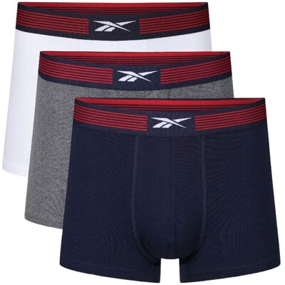 Reebok ABEL-VECTOR trainingsbroek - marineblauw/wit/donkergrijs gemêleerd - maat S Reebok ABEL-VECTOR trainingsbroek - marineblauw/wit/donkergrijs gemêleerd - maat S