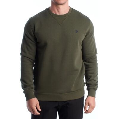 U.S. POLO ASSN. US POLO ASSN Herensweatshirt met boorden groen L U.S. POLO ASSN. US POLO ASSN Herensweatshirt met boorden groen L