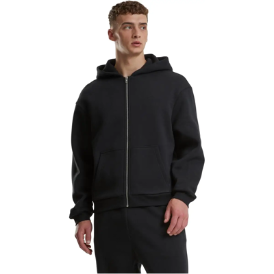 Urban Classics Zachte zip-up hoody - sweatstof & fleecedoek - zwart - XXL Urban Classics Zachte zip-up hoody - sweatstof & fleecedoek - zwart - XXL