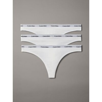 Calvin Klein 3-pack strings - Icon logo - Wit 3XL Calvin Klein 3-pack strings - Icon logo - Wit 3XL