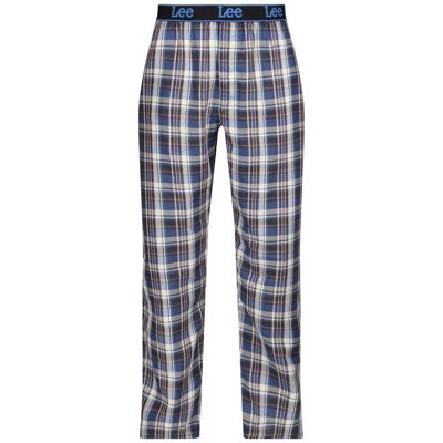 LEE Yukon loungeslaan - antraciet/blauw geruit - maat M LEE Yukon loungeslaan - antraciet/blauw geruit - maat M
