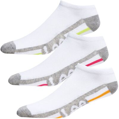 LEE trainings-sokken in Wendys White met zonnestraal/roze/chartreuse - 37-40 LEE trainings-sokken in Wendys White met zonnestraal/roze/chartreuse - 37-40
