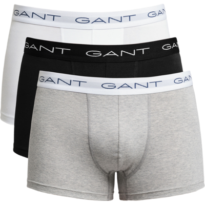GANT Heren Underwear TRUNK 3P GANT GRIJS MELANGE S GANT Heren Underwear TRUNK 3P GANT GRIJS MELANGE S