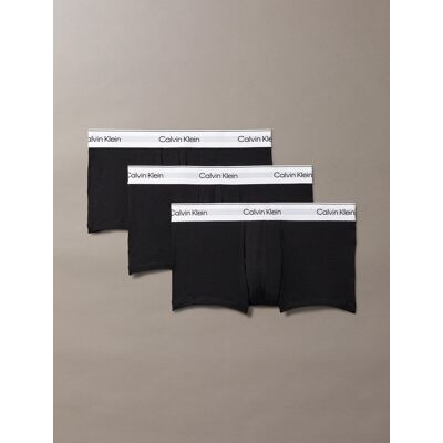 Calvin Klein 3 Pack Low Rise Trunks - Icon Cotton Stretch - Zwart M Calvin Klein 3 Pack Low Rise Trunks - Icon Cotton Stretch - Zwart M