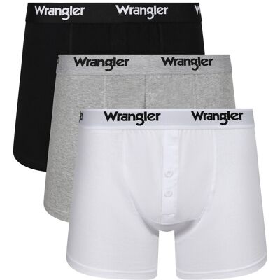 WRANGLER Trunk tait met knoopjes - zwart/wit/grijs - maat S WRANGLER Trunk tait met knoopjes - zwart/wit/grijs - maat S