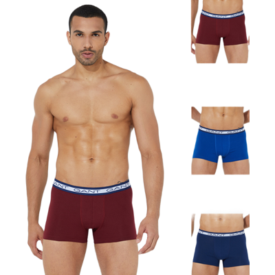 GANT Heren Ondergoed Trunk 3P Gant Marine Blauw Rood S GANT Heren Ondergoed Trunk 3P Gant Marine Blauw Rood S