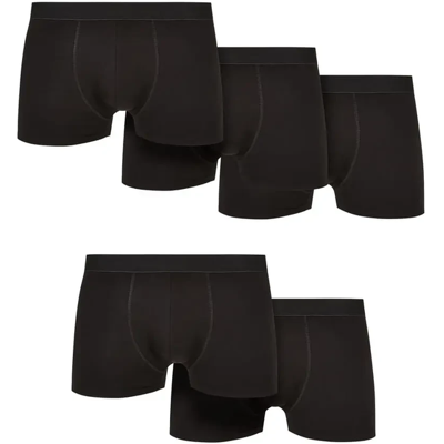 Urban Classics boxershortjes van biologisch katoen, effen, 5-pack, onderbroeken, zwart, maat M Urban Classics boxershortjes van biologisch katoen, effen, 5-pack, onderbroeken, zwart, maat M