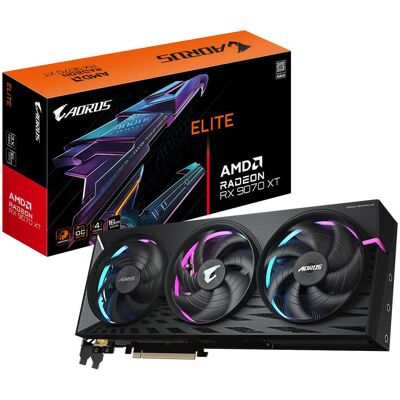 GIGABYTE AORUS Radeon RX 9070 XT ELITE 16G grafische kaart - 16 GB GDDR6 GIGABYTE AORUS Radeon RX 9070 XT ELITE 16G grafische kaart - 16 GB GDDR6