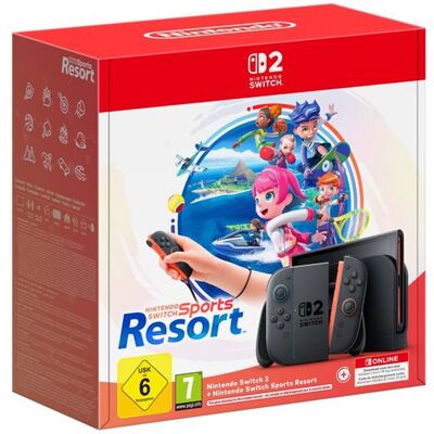 Nintendo Switch 2 - Nintendo Switch Sports Resort bundel - 3 maanden Nintendo Switch Online Nintendo Switch 2 - Nintendo Switch Sports Resort bundel - 3 maanden Nintendo Switch Online