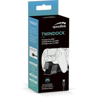 Speedlink TWINDOCK Oplader - Zwart (PS5) Controller Oplader Speedlink TWINDOCK Oplader - Zwart (PS5) Controller Oplader