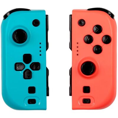 KONIX Nintendo Switch en Switch OLED JoyPad Controller paar - Compatibel met Nintendo Switch 2 - 8 uur batterijduur - Vibratiefunctie - Blauw en rood KONIX Nintendo Switch en Switch OLED JoyPad Controller paar - Compatibel met Nintendo Switch 2 - 8 uur batterijduur - Vibratiefunctie - Blauw en rood