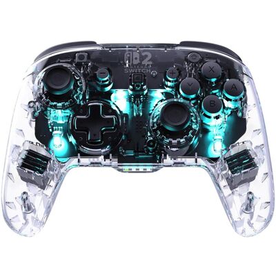 Turtle Beach Afterglow Wave Draadloze Controller (Bluetooth) RGB - TMR Sticks, 40 h Batterij, 4 RGB-modi, 2 Programmeerbare Knoppen - Nintendo Switch 2, Switch, Switch Lite & Switch OLED - Transparant Turtle Beach Afterglow Wave Draadloze Controller (Bluetooth) RGB - TMR Sticks, 40 h Batterij, 4 RGB-modi, 2 Programmeerbare Knoppen - Nintendo Switch 2, Switch, Switch Lite & Switch OLED - Transparant