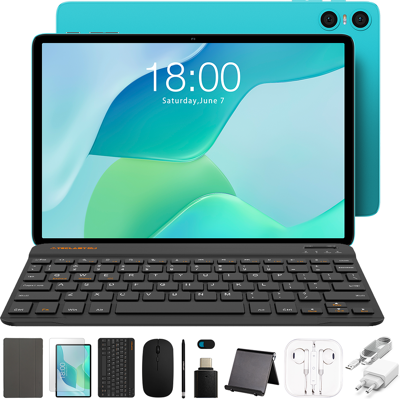 Teclast P33 Case New Tablet — Android 15, 10.1-inch IPS display with 1280×800 resolution, Allwinner A333 penta-core processor, 9GB* (3GB + 6GB virtual expansion) RAM + 64GB storage, WiFi connectivity, 6000mAh battery with Type-C charging, dual HD cameras Teclast P33 Case New Tablet — Android 15, 10.1-inch IPS display with 1280×800 resolution, Allwinner A333 penta-core processor, 9GB* (3GB + 6GB virtual expansion) RAM + 64GB storage, WiFi connectivity, 6000mAh battery with Type-C charging, dual HD cameras